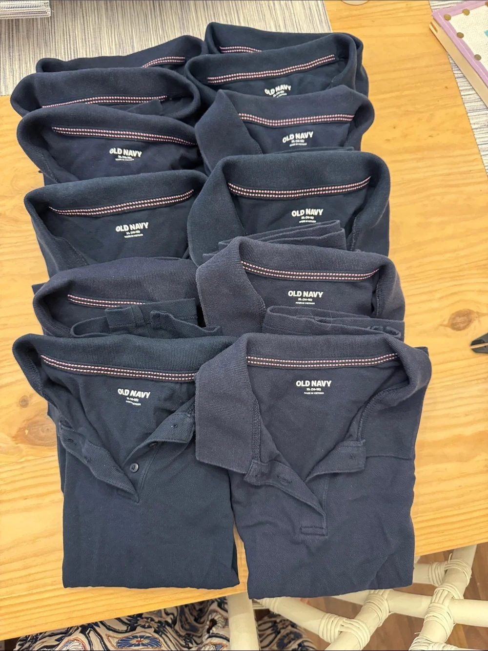 Old Navy Kids Uniform Polo Shirts - Bundle of 12 - XL